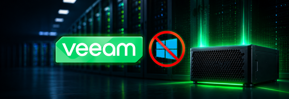 Veeam Software Appliance nevyžaduje licenciu Microsoft Windows Server